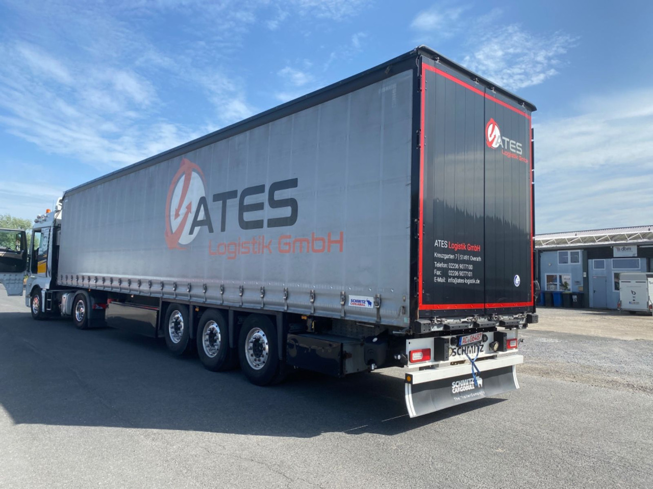 Schmitz Cargobull SCS 24/ Tautliner/Liftachse/Alufelgen/Pal.Kasten - Curtainsider semi-trailer: picture 1 Schmitz Cargobull SCS 24/ Tautliner/Liftachse/Alufelgen/Pal.Kasten - Curtainsider semi-trailer: picture 1
