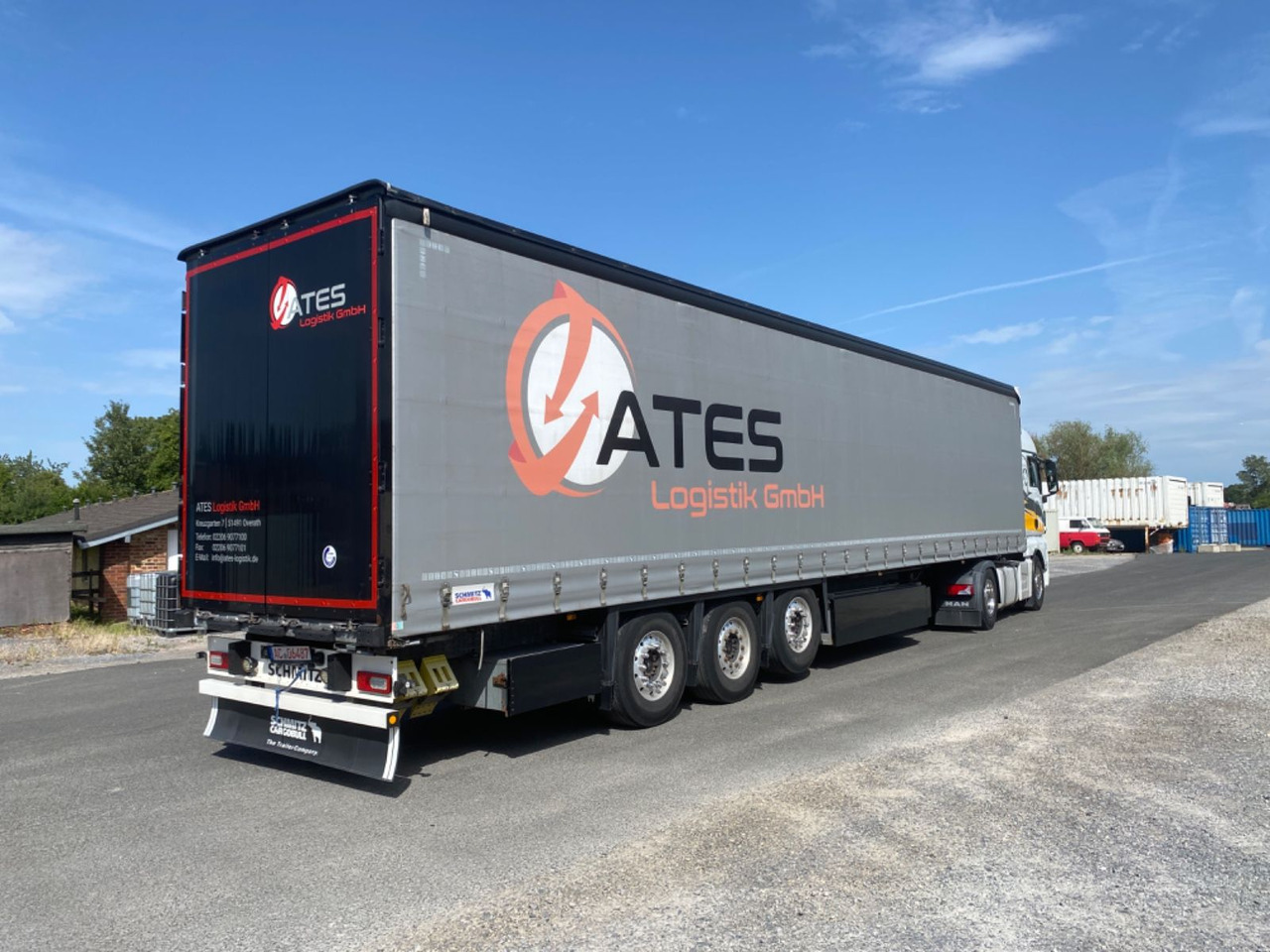 Schmitz Cargobull SCS 24/ Tautliner/Liftachse/Alufelgen/Pal.Kasten - Curtainsider semi-trailer: picture 2 Schmitz Cargobull SCS 24/ Tautliner/Liftachse/Alufelgen/Pal.Kasten - Curtainsider semi-trailer: picture 2
