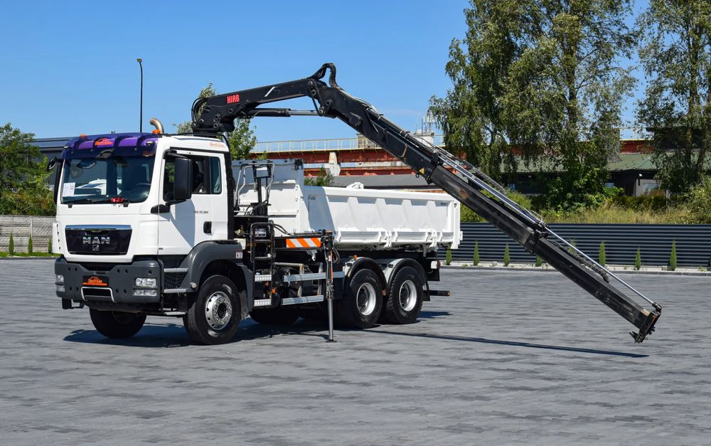 Tipper, Crane truck MAN TGS 33.360 / 6x4 / HDS HIAB 122 E-2 HIDUO / STEROWANIE RADIOWE / WYWROTKA / HYDROBURTA / AUTOMAT / KLIMA / TEMPOMAT / KAMERA COFANIA / SPROWADZONY: picture 9 Tipper, Crane truck MAN TGS 33.360 / 6x4 / HDS HIAB 122 E-2 HIDUO / STEROWANIE RADIOWE / WYWROTKA / HYDROBURTA / AUTOMAT / KLIMA / TEMPOMAT / KAMERA COFANIA / SPROWADZONY: picture 9