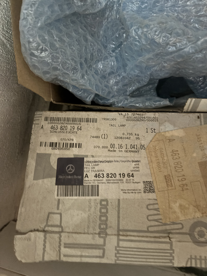 MERCEDES-BENZ G W463 G SERIES TAIL LIGHT - Tail light: picture 4 MERCEDES-BENZ G W463 G SERIES TAIL LIGHT - Tail light: picture 4