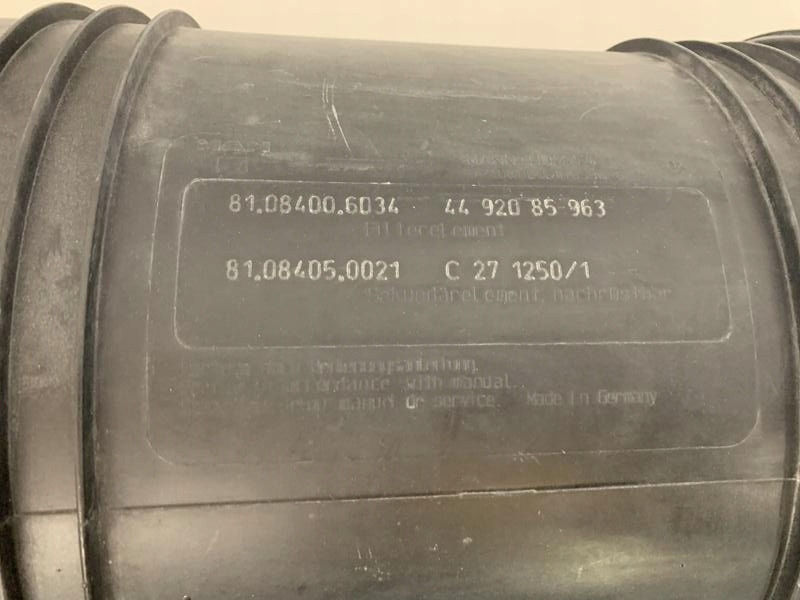 FILTR POWIETRZA OBUDOWA FILTRA MAN TGS TGX TGA - Air filter for Truck: picture 4 FILTR POWIETRZA OBUDOWA FILTRA MAN TGS TGX TGA - Air filter for Truck: picture 4