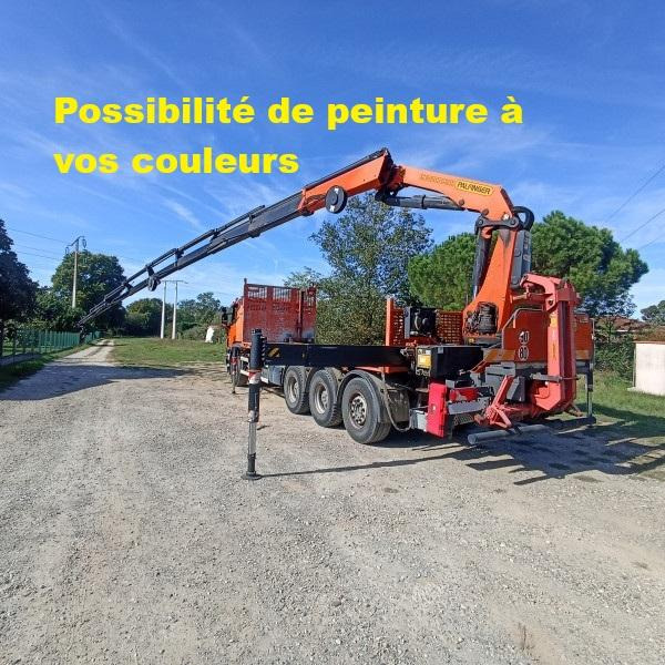 Scania P 410 - Dropside/ Flatbed truck, Crane truck: picture 1 Scania P 410 - Dropside/ Flatbed truck, Crane truck: picture 1