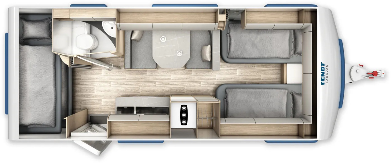 Fendt Bianco Activ 550 KMG Safety, Shower, GFK, 2.000 KG - Caravan: picture 2 Fendt Bianco Activ 550 KMG Safety, Shower, GFK, 2.000 KG - Caravan: picture 2