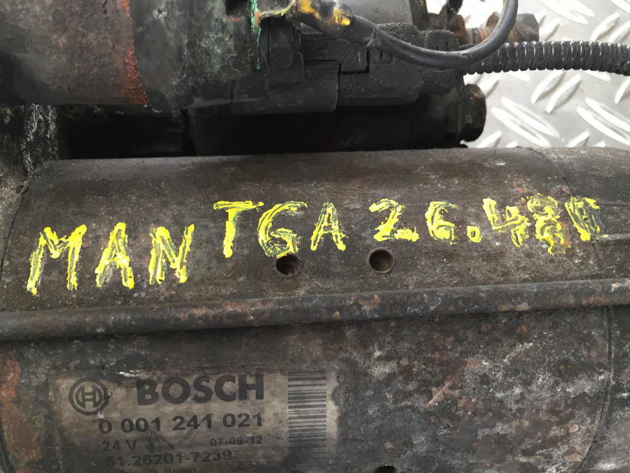 Gebrauchter Anlasser MAN TGA 26 480, Motor Typ D 2876 LF 12, Artikel Nr. : 51.26201 - 7239 - Starter for Truck: picture 4 Gebrauchter Anlasser MAN TGA 26 480, Motor Typ D 2876 LF 12, Artikel Nr. : 51.26201 - 7239 - Starter for Truck: picture 4