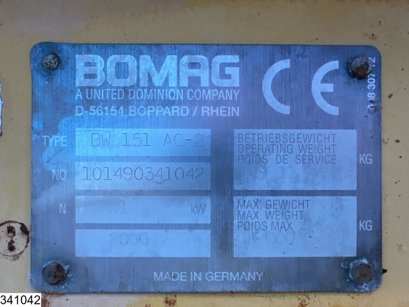 Bomag BW 151 AC-2 6086h, 51kW on lease Bomag BW 151 AC-2 6086h, 51kW: picture 7