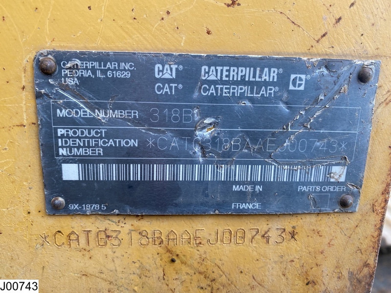 Caterpillar 318 B 86 KW, Crawler Excavator - Crawler excavator: picture 3 Caterpillar 318 B 86 KW, Crawler Excavator - Crawler excavator: picture 3