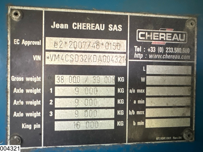 Chereau Koel vries Carrier Vector 1550 - Refrigerator semi-trailer: picture 4 Chereau Koel vries Carrier Vector 1550 - Refrigerator semi-trailer: picture 4