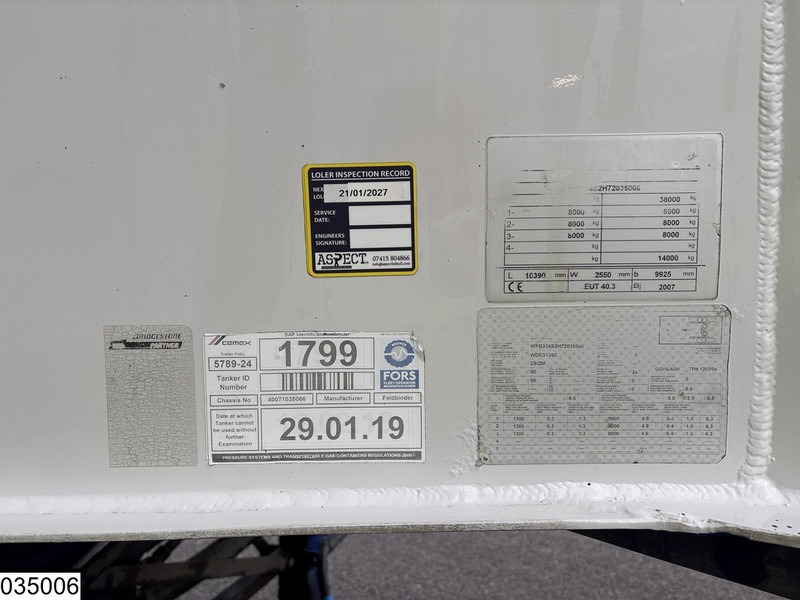 Feldbinder Silo 40.000 Liter - Tank semi-trailer: picture 3 Feldbinder Silo 40.000 Liter - Tank semi-trailer: picture 3