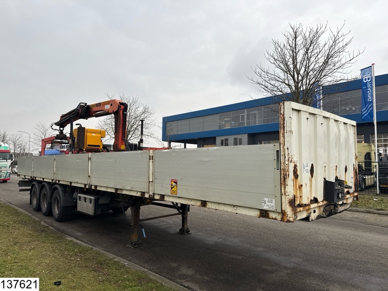 Lecitrailer open laadbak Palfinger PK15500, Remote - Dropside/ Flatbed semi-trailer: picture 4 Lecitrailer open laadbak Palfinger PK15500, Remote - Dropside/ Flatbed semi-trailer: picture 4