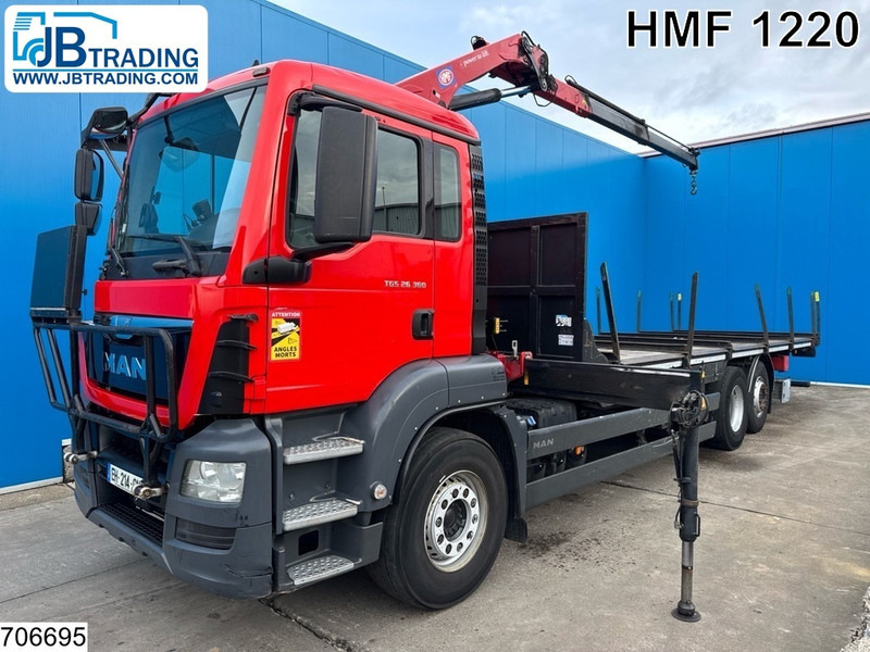 MAN TGS 26 360 6x2, EURO 6, HMF 1220 - Dropside/ Flatbed truck, Crane truck: picture 1 MAN TGS 26 360 6x2, EURO 6, HMF 1220 - Dropside/ Flatbed truck, Crane truck: picture 1