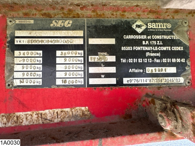 Samro Walking floor - Walking floor semi-trailer: picture 4 Samro Walking floor - Walking floor semi-trailer: picture 4