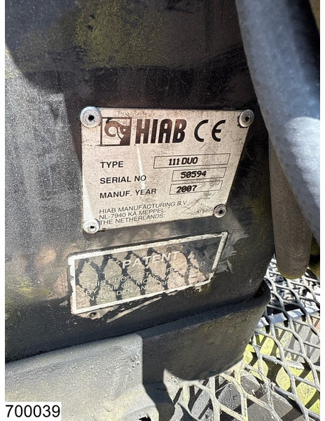 Dropside/ Flatbed semi-trailer Samro open laadbak Hiab: picture 10