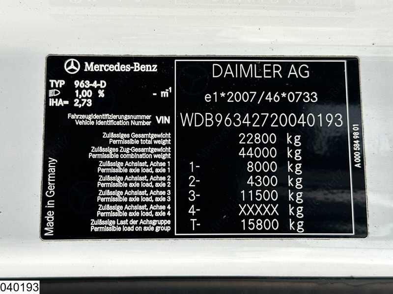 Mercedes-Benz Actros 2443 6x2, EURO 6, RHD, ADR, Hydraulic on lease Mercedes-Benz Actros 2443 6x2, EURO 6, RHD, ADR, Hydraulic: picture 8