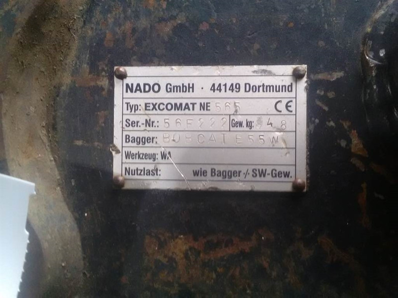 NADO Excomat NE 565 - Bobcat - Quick coupler - Quick coupler: picture 4 NADO Excomat NE 565 - Bobcat - Quick coupler - Quick coupler: picture 4