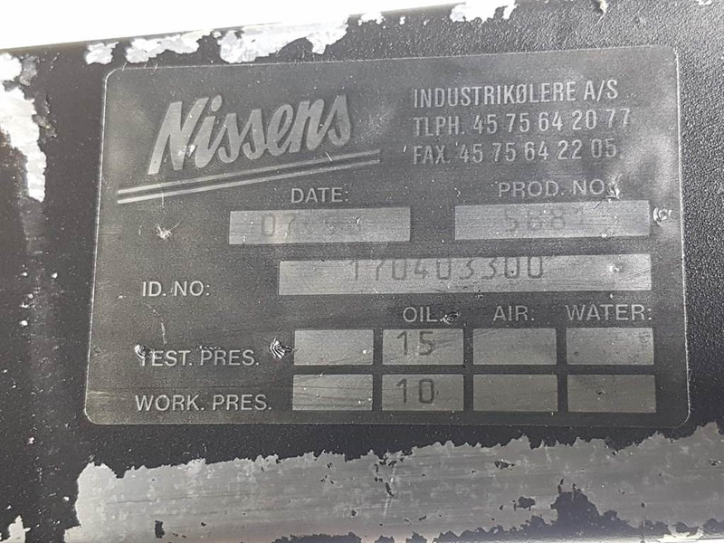 Nissens 170403300 - Oil Cooler/Kühler/Koeler - Engine and parts for Construction machinery: picture 4 Nissens 170403300 - Oil Cooler/Kühler/Koeler - Engine and parts for Construction machinery: picture 4