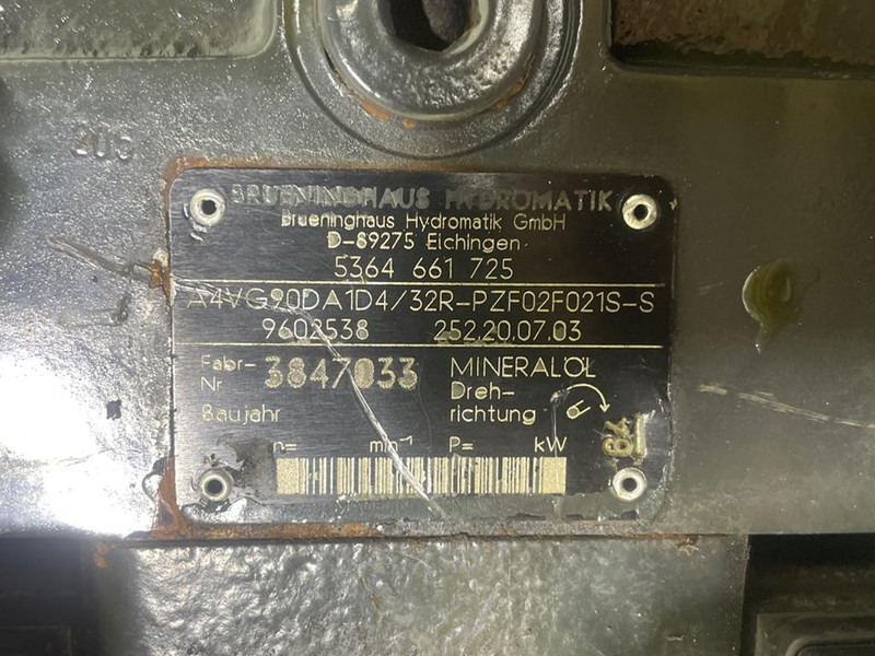 Schaeff SKS661-5364661725-A4VG90-Drive pump/Fahrpumpe - Hydraulics for Construction machinery: picture 4 Schaeff SKS661-5364661725-A4VG90-Drive pump/Fahrpumpe - Hydraulics for Construction machinery: picture 4