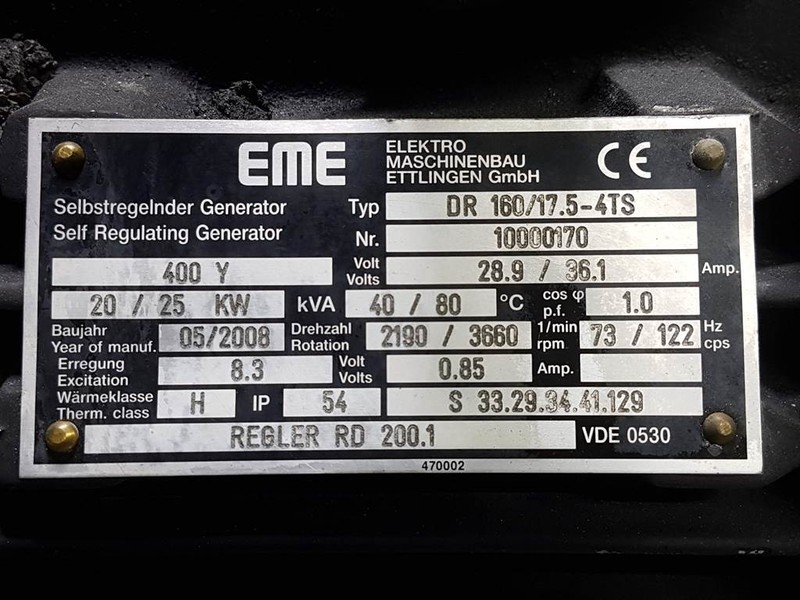 Vögele VISION 5100-2/5103-2-EME DR160/17.5-4TS-Generator - Generator set: picture 3 Vögele VISION 5100-2/5103-2-EME DR160/17.5-4TS-Generator - Generator set: picture 3