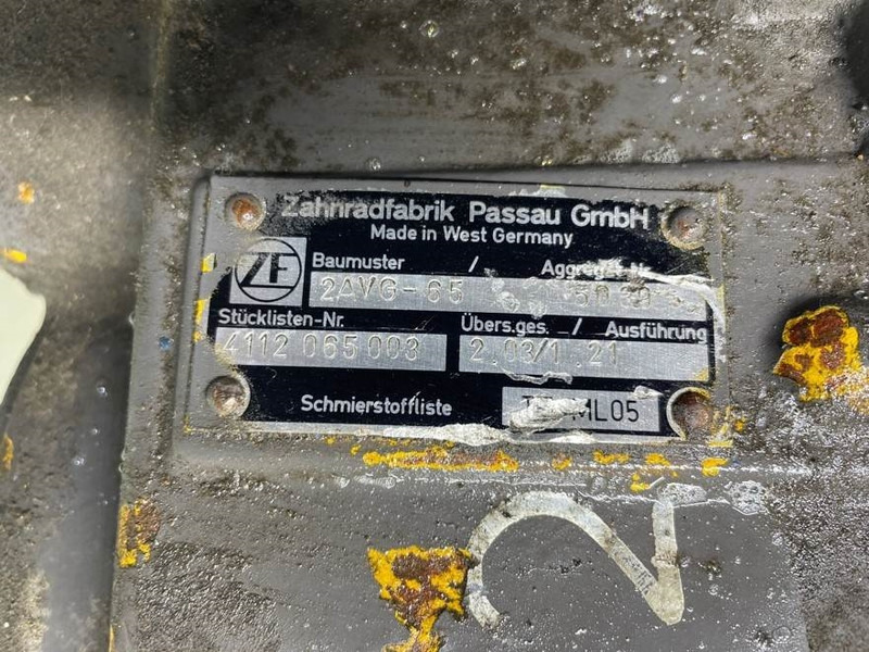 Gearbox for Construction machinery Zettelmeyer ZL602-ZF 2AVG-65-Transmission/Getriebe/Transmissie: picture 9