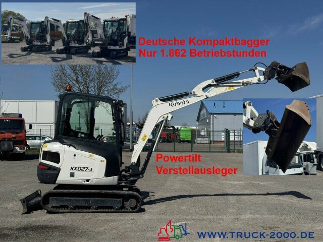 Kubota Kubota KX027-4 GL Verstellausleger + Powertilt - Mini excavator: picture 1 Kubota Kubota KX027-4 GL Verstellausleger + Powertilt - Mini excavator: picture 1