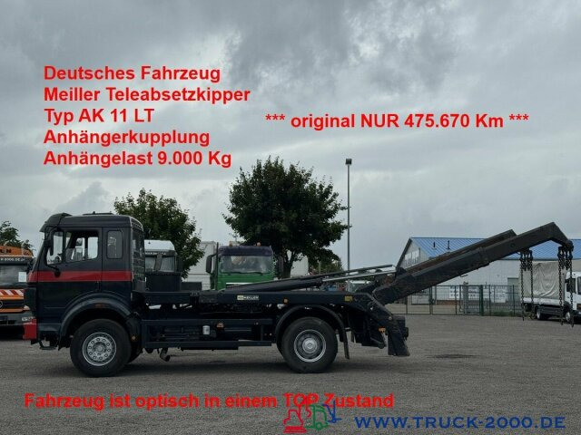 Mercedes-Benz SK 1831 Meiller Teleabsetzer AHK - NUR 475 TKM - Skip loader truck: picture 1 Mercedes-Benz SK 1831 Meiller Teleabsetzer AHK - NUR 475 TKM - Skip loader truck: picture 1