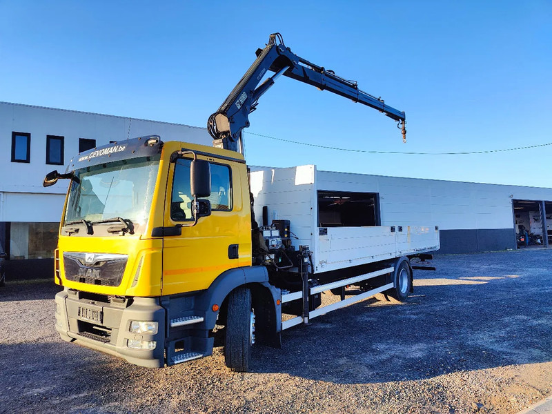 MAN TGM 18.250 Open box + HIAB 166-3 - Dropside/ Flatbed truck, Crane truck: picture 1 MAN TGM 18.250 Open box + HIAB 166-3 - Dropside/ Flatbed truck, Crane truck: picture 1