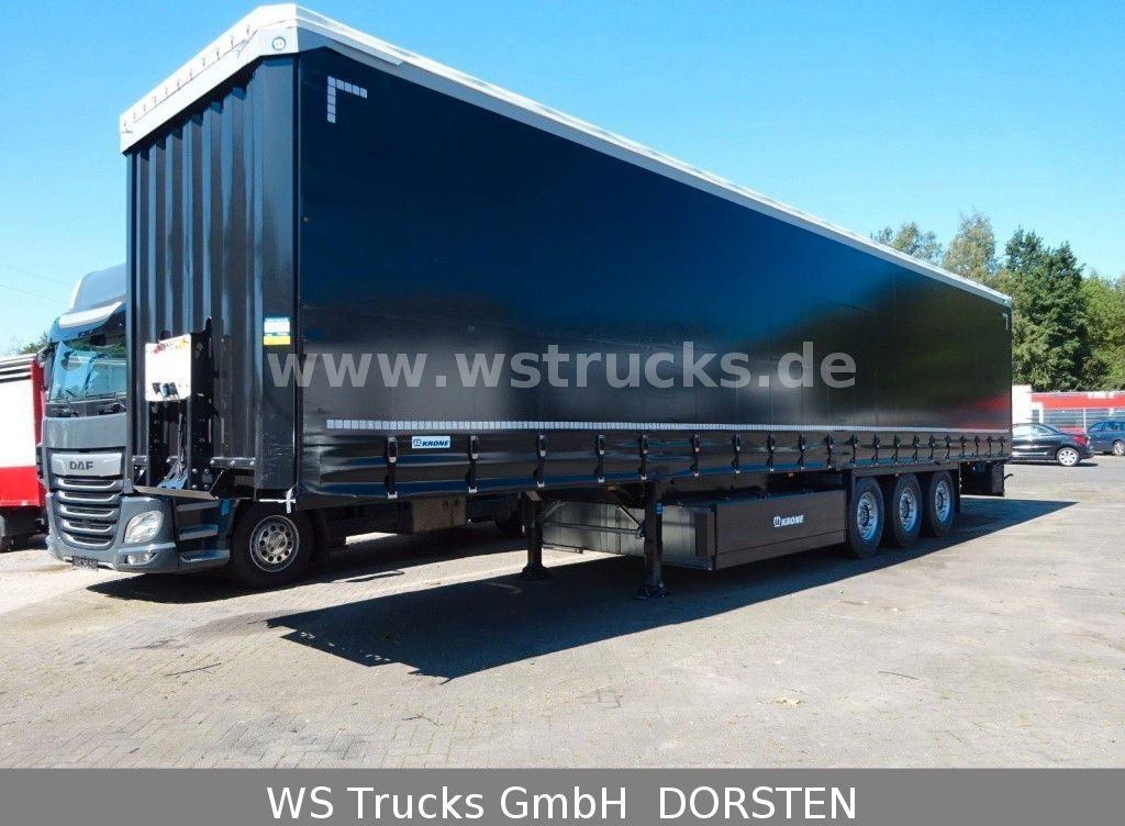 Krone Planauflieger SDP 27 Edscha, Rungen, SAF Achsen - Curtainsider semi-trailer: picture 1 Krone Planauflieger SDP 27 Edscha, Rungen, SAF Achsen - Curtainsider semi-trailer: picture 1