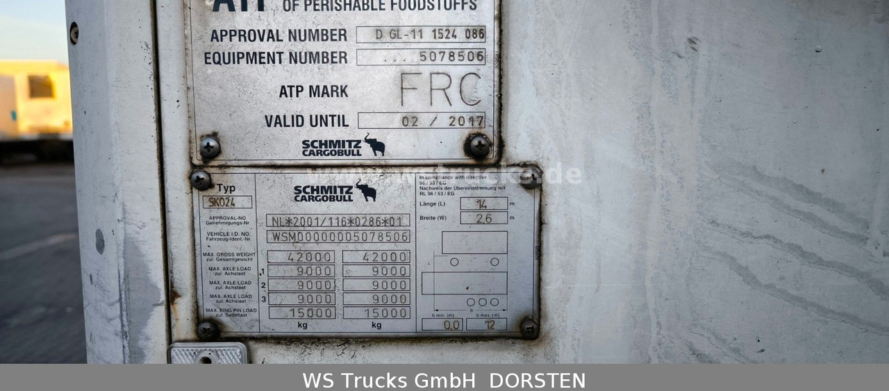 Schmitz Cargobull SKO 24 Kühlauflieger Vector 1850 MT, Bi-Temp - Closed box semi-trailer: picture 5 Schmitz Cargobull SKO 24 Kühlauflieger Vector 1850 MT, Bi-Temp - Closed box semi-trailer: picture 5