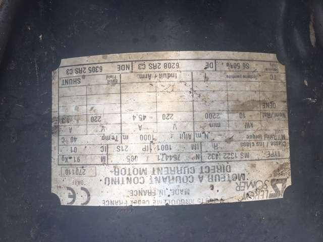 LEROY SOMER Génératrice Electroaimant - MS 1322 M32 - Electrical system for Construction machinery: picture 2 LEROY SOMER Génératrice Electroaimant - MS 1322 M32 - Electrical system for Construction machinery: picture 2