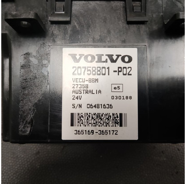 Volvo Volvo - 20758801 - Regeleenheid VECU-BBM - Spare parts for Truck: picture 2 Volvo Volvo - 20758801 - Regeleenheid VECU-BBM - Spare parts for Truck: picture 2