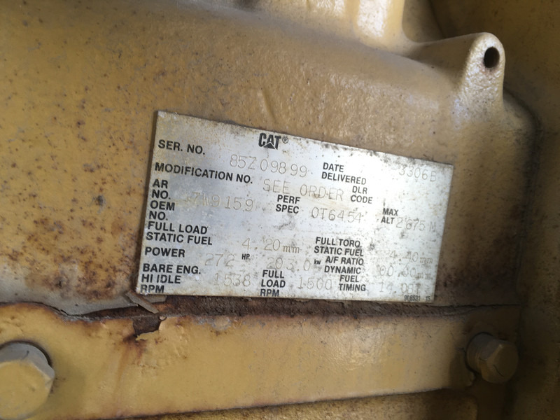 Generator set Caterpillar 3306B GENERATOR 225KVA USED: picture 8
