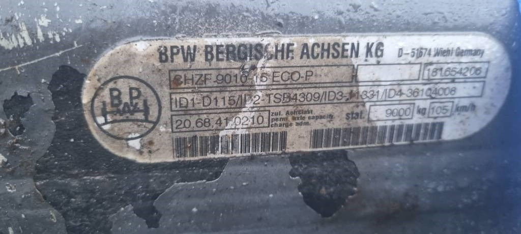 BPW Traileraxle 22,5'' SHZF-9010-15 ECO-P 9000kg - Axle and parts for Truck: picture 4 BPW Traileraxle 22,5'' SHZF-9010-15 ECO-P 9000kg - Axle and parts for Truck: picture 4