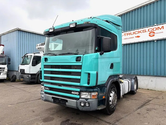 Scania R114-380 LA SLEEPERCAB 4x2 (EURO 2 / MANUAL GEARBOX / HYDRAULIC KIT / P.T.O. / FULL SPOILERSET / ETC.) - Tractor unit: picture 1 Scania R114-380 LA SLEEPERCAB 4x2 (EURO 2 / MANUAL GEARBOX / HYDRAULIC KIT / P.T.O. / FULL SPOILERSET / ETC.) - Tractor unit: picture 1