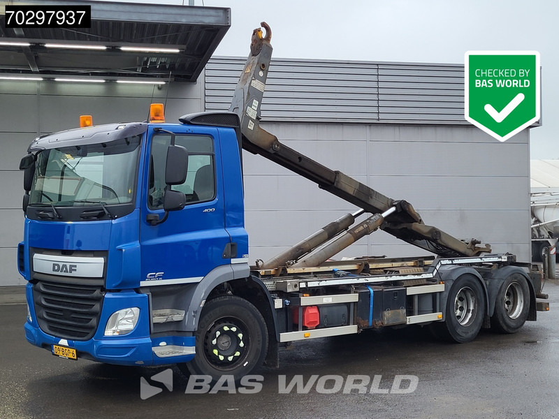 DAF CF 400 6X2 VDL S-21-6200 Hooklift Lift Axle Automatic ACC Euro 6 - Hook lift truck: picture 1 DAF CF 400 6X2 VDL S-21-6200 Hooklift Lift Axle Automatic ACC Euro 6 - Hook lift truck: picture 1