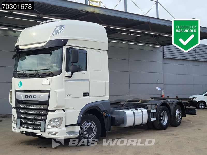 DAF XF 480 6X2 FAN Retarder Lift+Steering Axle Full Air Euro 6 - Container transporter/ Swap body truck: picture 1 DAF XF 480 6X2 FAN Retarder Lift+Steering Axle Full Air Euro 6 - Container transporter/ Swap body truck: picture 1