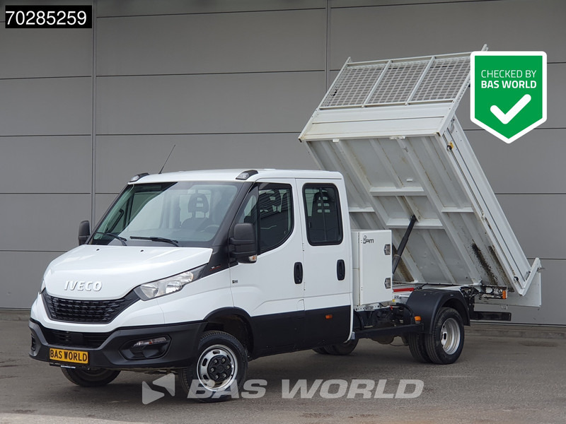 Iveco Daily 35C16 3.0L Open Laadbak met Kist Dubbel Cabine Dubbellucht Navi Airco Cruise Camera Euro6 Pritsche Pickup Open Box 2m3 A/C Towba - Flatbed van: picture 1 Iveco Daily 35C16 3.0L Open Laadbak met Kist Dubbel Cabine Dubbellucht Navi Airco Cruise Camera Euro6 Pritsche Pickup Open Box 2m3 A/C Towba - Flatbed van: picture 1