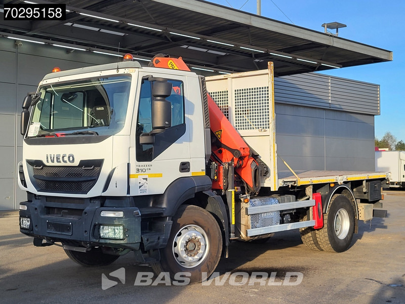 Dropside/ Flatbed truck, Crane truck Iveco Stralis 310 4X2 Palfinger PK14002 EH Kran Crane Remote control Big-Axle Euro 6: picture 11