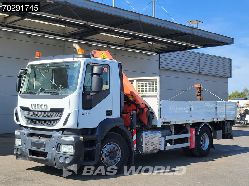 Dropside/ Flatbed truck, Crane truck Iveco Stralis 310 4X2 Palfinger PK14502-SH Kran Crane Rotator Steel suspension Euro 6: picture 12