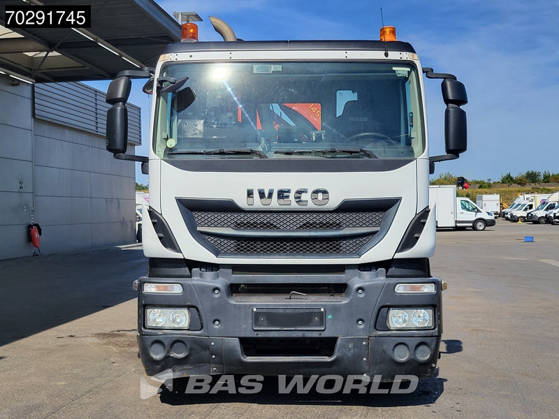 Dropside/ Flatbed truck, Crane truck Iveco Stralis 310 4X2 Palfinger PK14502-SH Kran Crane Rotator Steel suspension Euro 6: picture 15