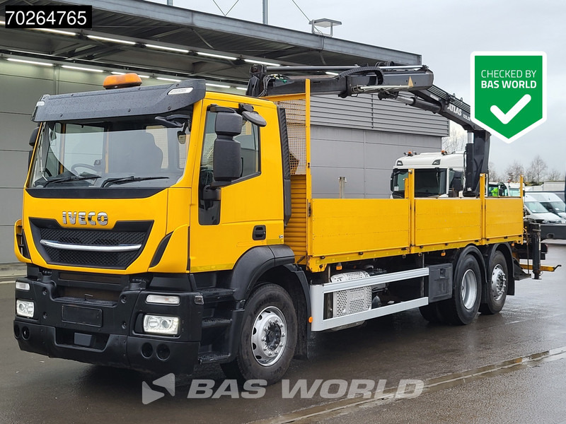 Iveco Stralis 310 6X2 RHD! Lift+Lenkachse Atlas 135.2VE-A11 Kran Crane Euro 6 - Dropside/ Flatbed truck, Crane truck: picture 1 Iveco Stralis 310 6X2 RHD! Lift+Lenkachse Atlas 135.2VE-A11 Kran Crane Euro 6 - Dropside/ Flatbed truck, Crane truck: picture 1