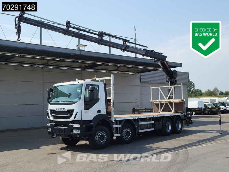 Iveco Trakker 410 8X4 HIAB 211 EP-4 HIDUO Crane Steelsuspension Euro 6 - Dropside/ Flatbed truck, Crane truck: picture 1 Iveco Trakker 410 8X4 HIAB 211 EP-4 HIDUO Crane Steelsuspension Euro 6 - Dropside/ Flatbed truck, Crane truck: picture 1