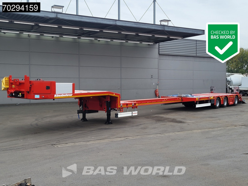Kässbohrer LB3E 3 axles Extendable 600cm Lift+Steering Axle Scand. - Low loader semi-trailer: picture 1 Kässbohrer LB3E 3 axles Extendable 600cm Lift+Steering Axle Scand. - Low loader semi-trailer: picture 1