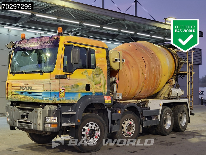 MAN 35.363 8X4 9m3 Liebherr mixer Big-Axle Steelsuspension Automatic Euro 3 - Concrete mixer truck: picture 1 MAN 35.363 8X4 9m3 Liebherr mixer Big-Axle Steelsuspension Automatic Euro 3 - Concrete mixer truck: picture 1