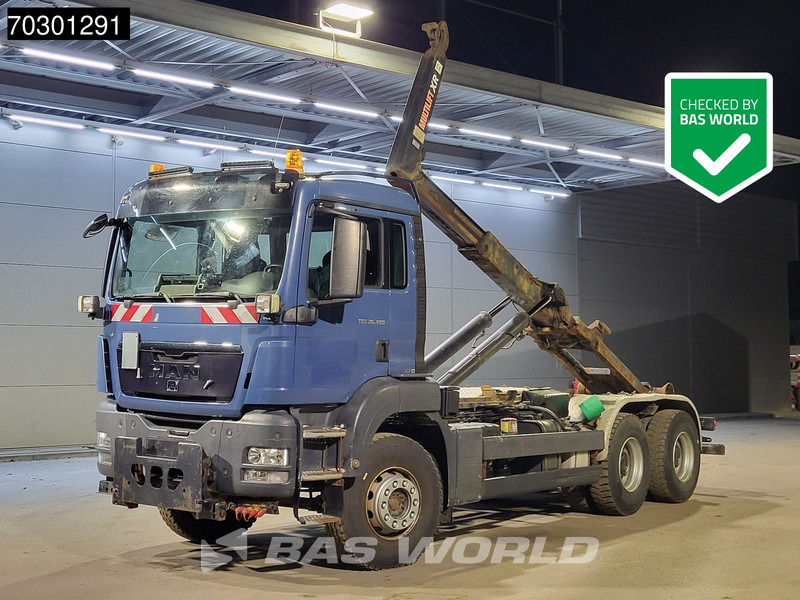 MAN TGS 26.400 6X4 Hiab XR21S56 Containersystem Automatic Euro 5 - Hook lift truck: picture 1 MAN TGS 26.400 6X4 Hiab XR21S56 Containersystem Automatic Euro 5 - Hook lift truck: picture 1