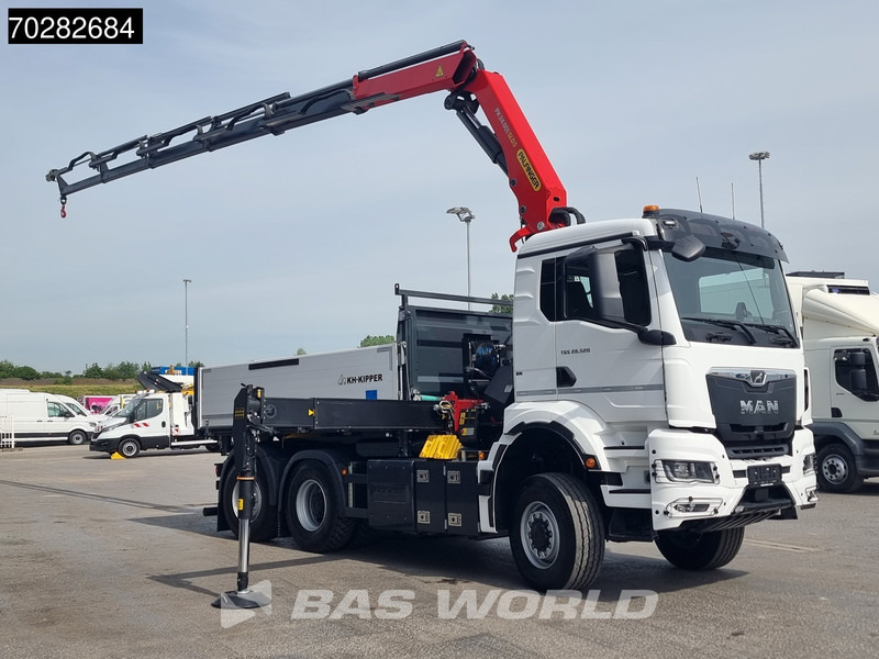 New Tipper, Crane truck MAN TGS 28.520 6X4 Palfinger PK24001 SLD 5 Kran 2-way tipper Retarder Big-Axle Liftachse Euro 6: picture 10