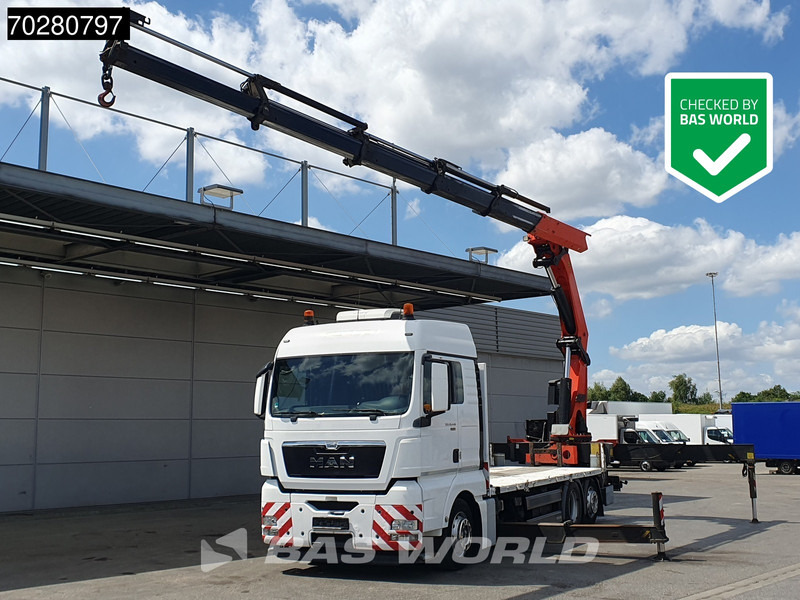 MAN TGX 26.440 6X2 Palfinger PK 53002 SH Kran Crane Steering Axle Automatic Euro 5 - Dropside/ Flatbed truck, Crane truck: picture 1 MAN TGX 26.440 6X2 Palfinger PK 53002 SH Kran Crane Steering Axle Automatic Euro 5 - Dropside/ Flatbed truck, Crane truck: picture 1