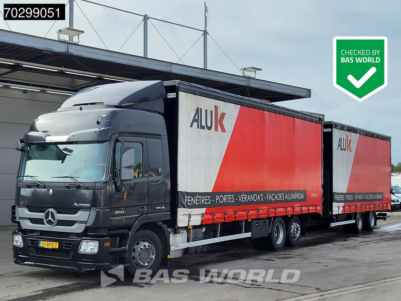 Mercedes-Benz Actros 2544 6X2 NL-Combi Siding roof Lift-Axle Forklift preparation Automatic Euro 5 - Curtainsider truck: picture 1 Mercedes-Benz Actros 2544 6X2 NL-Combi Siding roof Lift-Axle Forklift preparation Automatic Euro 5 - Curtainsider truck: picture 1