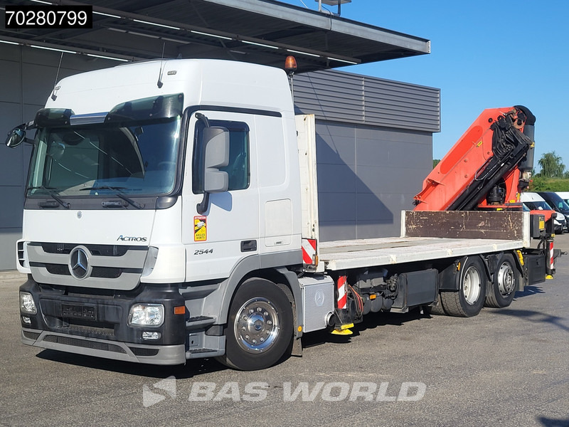 Dropside/ Flatbed truck, Crane truck Mercedes-Benz Actros 2544 6X2 Palfinger PK53002SH Kran Crane Lift-Lenkachse Euro 5: picture 8