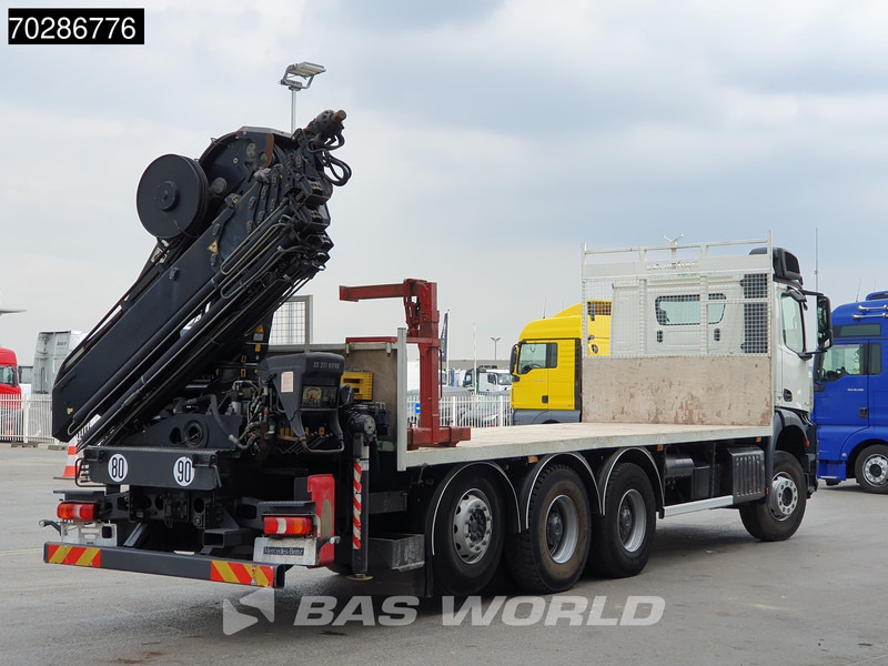 Dropside/ Flatbed truck, Crane truck Mercedes-Benz Arocs 3240 8X4 HIAB 211E-6 HIPRO Big-Axle Lift+Steering Navi Euro 6: picture 17
