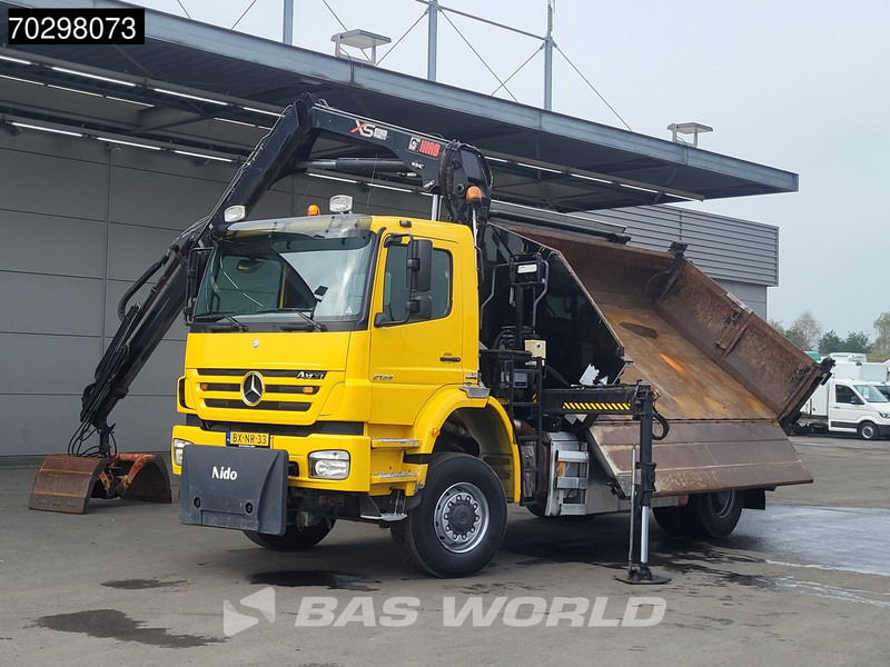 Mercedes-Benz Axor 2124 Axor 4X4 HIAB 122 B-2 HIDUO Crane Tipper Full Steel Big-Axle Euro 5 - Tipper, Crane truck: picture 5 Mercedes-Benz Axor 2124 Axor 4X4 HIAB 122 B-2 HIDUO Crane Tipper Full Steel Big-Axle Euro 5 - Tipper, Crane truck: picture 5