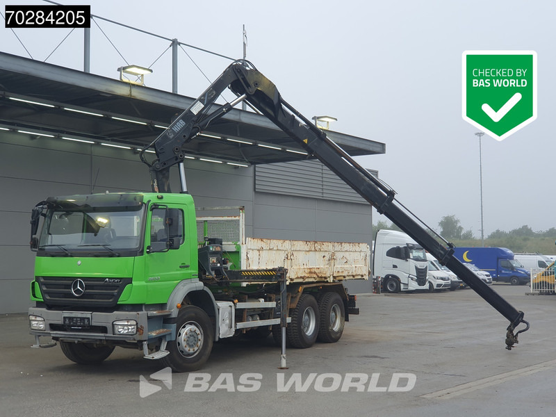 Mercedes-Benz Axor 2633 6X4 HIAB 144 ES-3 Kran Crane Manual Big-Axle Steelsuspension Euro 4 - Tipper, Crane truck: picture 1 Mercedes-Benz Axor 2633 6X4 HIAB 144 ES-3 Kran Crane Manual Big-Axle Steelsuspension Euro 4 - Tipper, Crane truck: picture 1